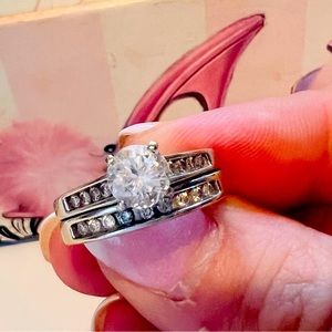 Engagement Ring/Wedding Band welded set